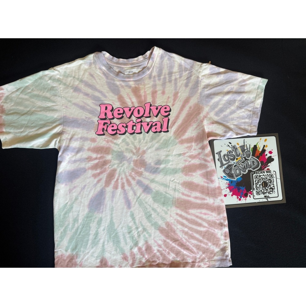 RVLV Revolve‎ Festival T-Shirt Small Multicolor Tie-Dye Excellent Graphic Tee